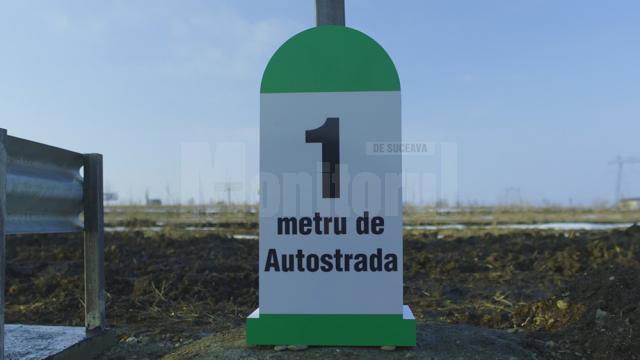 Borna pentru primul metru de autostradă din Moldova