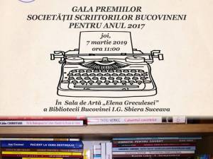 Gala Premiilor Societăţii Scriitorilor Bucovineni, joi, la Biblioteca Bucovinei