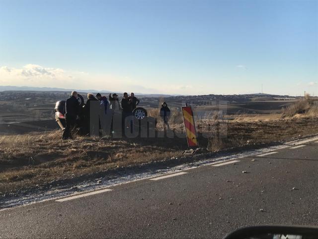 In autoturism se aflau 3 persoane care au ajuns la spital