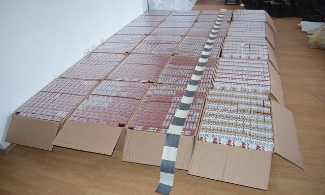 15.000 de pachete de ţigări capturate cu focuri de armă la graniţă
