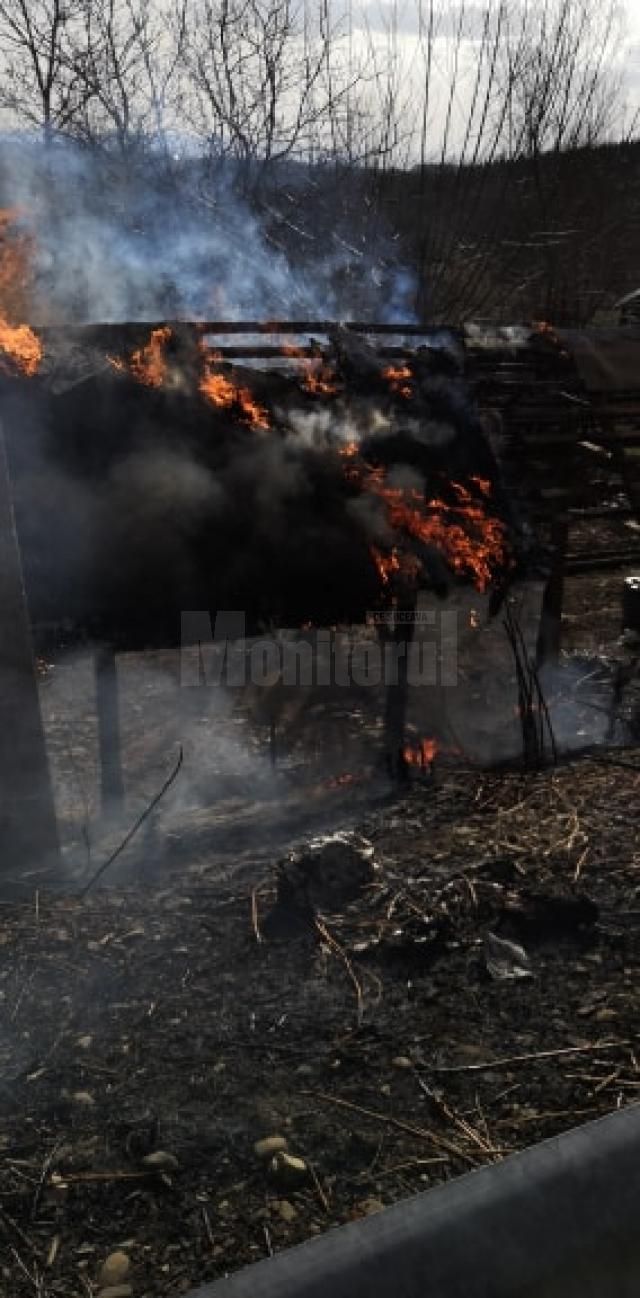 Zeci de incendii de vegetaţie uscată, în câteva zile