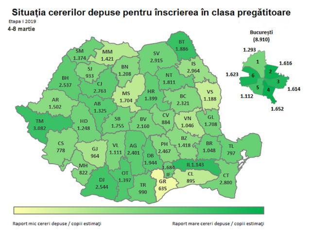 Suceava, printre județele cu cei mai mulți elevi înscriși la clasa pregătitoare