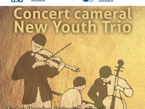 Concert cameral cu „New Youth Trio”, miercuri, pe scena Universității din Suceava