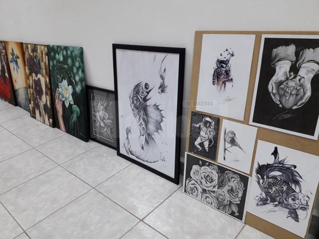 Expoziție de grafică și pictură realizată de studenți suceveni