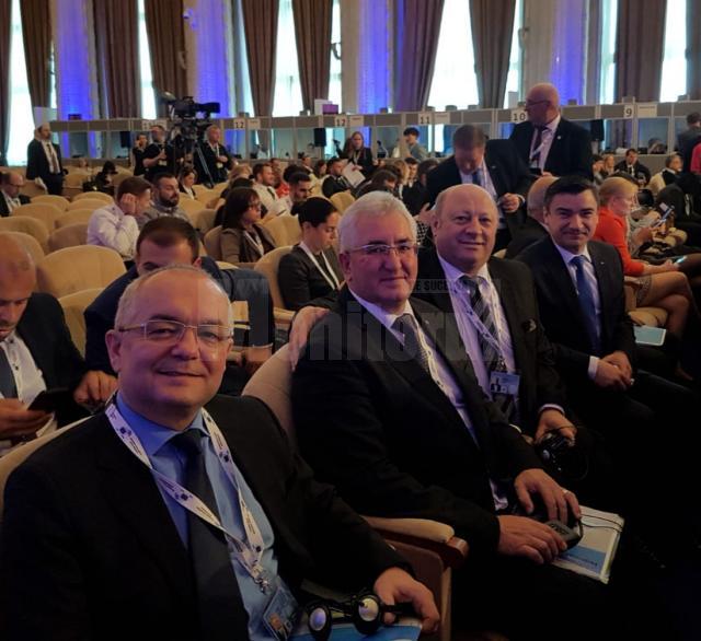 Ion Lungu, prezent la summit alături de primarul Cluj-ului, Emil Boc, primarul Iași-ului, Mihai Chirică și primarul din Vatra Dornei, Ilie Bonchiș