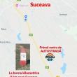 Locația primului metru de autostradă din judeţul Suceava