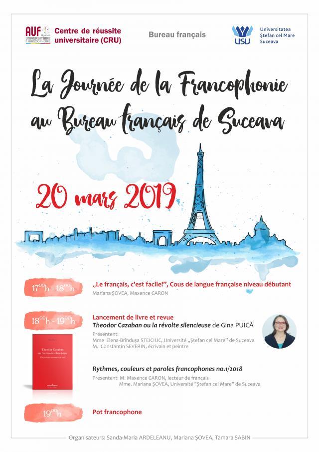 Lansare de carte şi revistă la Biroul Francez, de Ziua Internaţională a Francofoniei