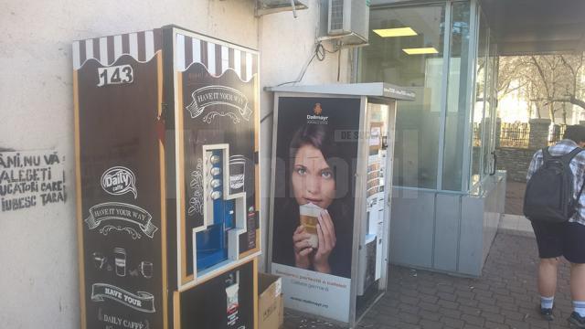 Automate de cafea unul lângă altul, în multe zone din Suceava