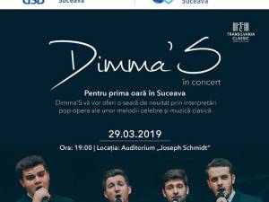 Grupul vocal de pop-opera Dimma’S, în concert la Suceava