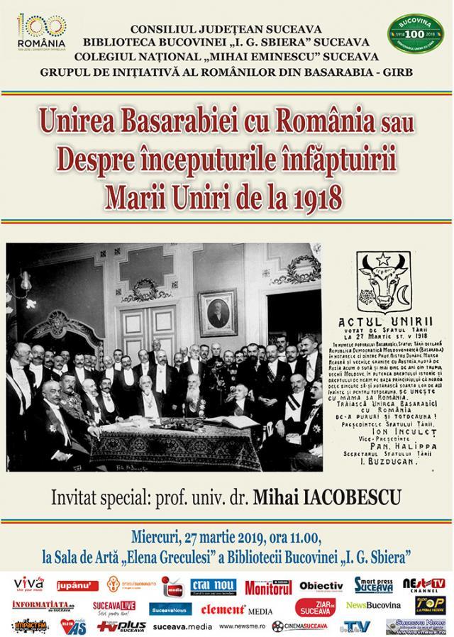 Unirea Basarabiei cu România sau despre începuturile înfăptuirii Marii Uniri de la 1918