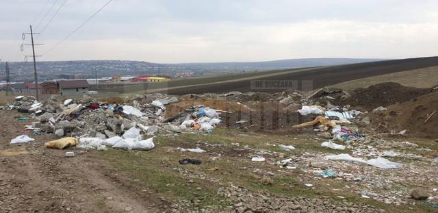 Un întreg deal din Şcheia, transformat în groapă de gunoi clandestină
