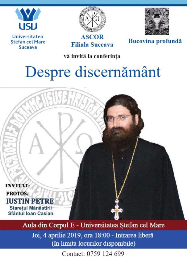 Conferința cu tema ”Despre discernământ”, la USV