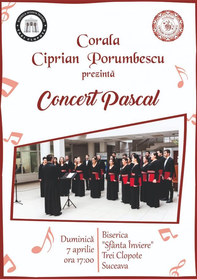 Concert Pascal la Biserica ”Sfânta Înviere”, susţinut de Corala „Ciprian Porumbescu”