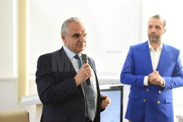 Președintele ANMCS, dr. Vasile Cepoi, și dr. Mihai Creteanu Jr.