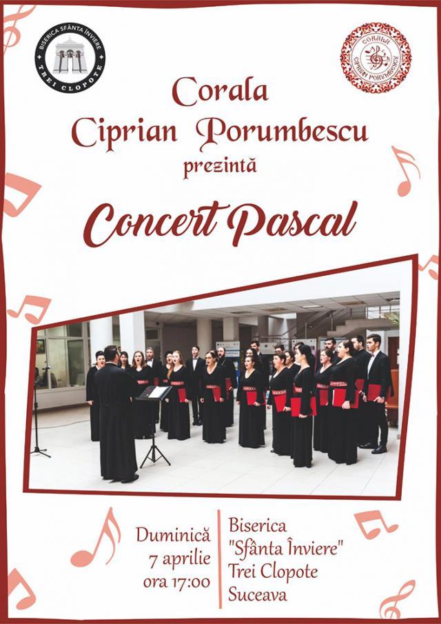 Concert Pascal alături de Corala „Ciprian Porumbescu”, la Biserica Trei Clopote