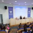 Tema conferinței a vizat ”Aderarea la euro – informaţii şi percepţii”