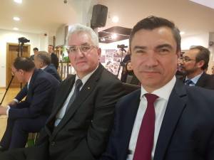 Primarul Sucevei, Ion Lungu, și primarul Iașiului, Mihai Chirică, la aniversarea a 20 de ani de ADR Nord-Est