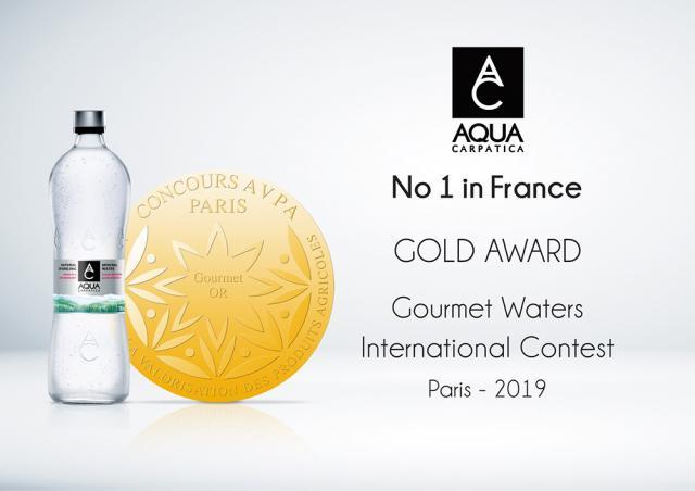 Premiu prestigios obţinut de Aqua Carpatica la Paris