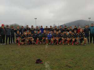 Echipa de rugby juniori sub 17 ani CSS Gura Humorului după victoria cu CT Dinicu Golescu Bucureşti