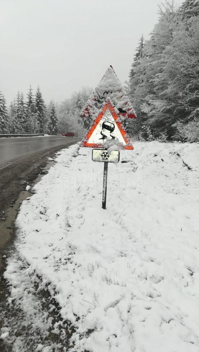 Circulaţie în condiţii de iarnă în zona de munte a judeţului