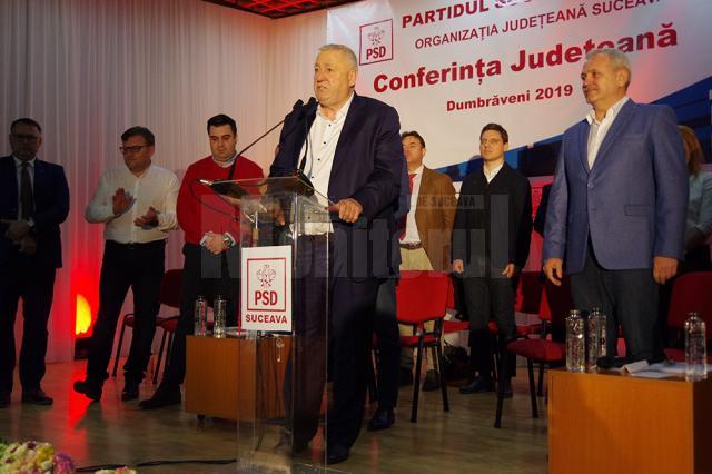 Senatorul Ioan Stan a fost ales preşedinte al PSD Suceava în prezenţa lui Liviu Dragnea