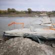 Podul provizoriu de la Verești are nevoie de reparații serioase