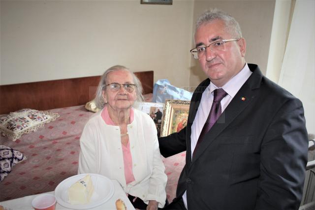 Lucea Bohatereț, născută pe 5 mai 1917, este primul „Cetățean al Centenarului” dar și cel mai vârstnic „Cetățean de onoare al Sucevei”