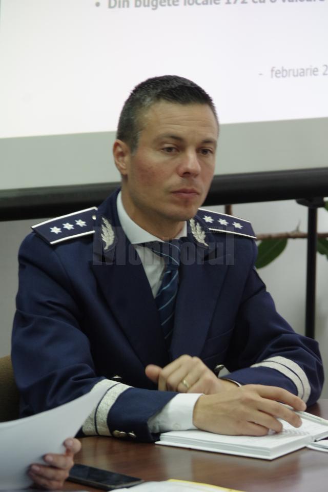 Comisar-şef de poliţie Ionuţ Epureanu, purtătorul de cuvânt al Inspectoratului de Poliţie Judeţean Suceava