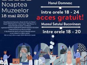 Programul manifestării Noaptea Muzeelor, duplex Suceava – Fălticeni