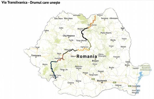 Drumul va porni de la Drobeta Turnu Severin, va străbate Transilvania şi va ajunge până la Putna