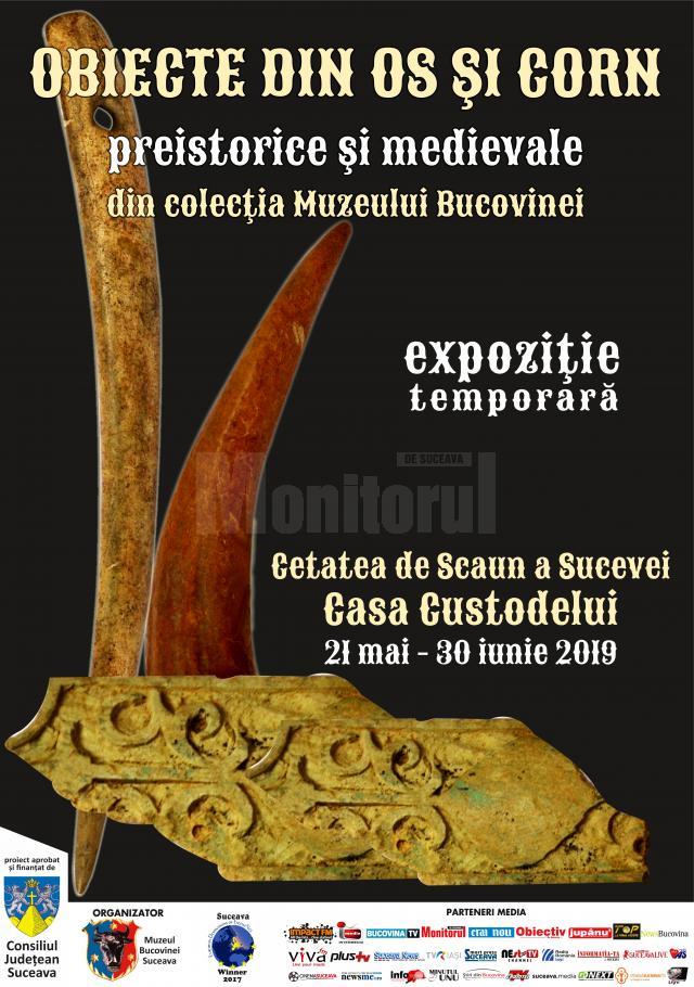 Obiecte din os și corn, preistorice și medievale, la Cetatea de Scaun a Sucevei