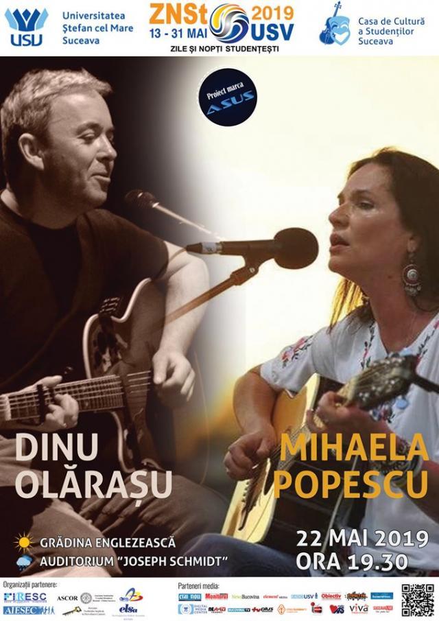 Folk cu Dinu Olăraşu & Mihaela Popescu, pe scena USV