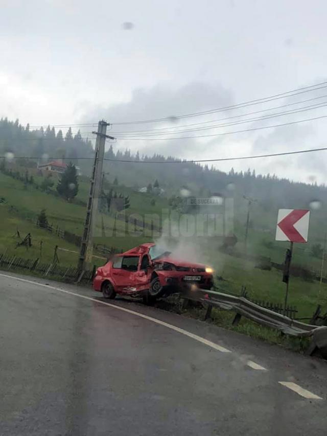 Accidentul a avut loc miercuri după-amiază, în jurul orei 17.30, în zona serpentinelor de pe Mestecăniş