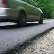 Covor asfaltic la ieșirea din Suceava spre Adâncata
