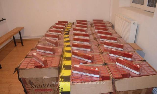 Țigări de contrabandă, de peste 130.000 de euro, capturate la Straja și Costileva în weekend