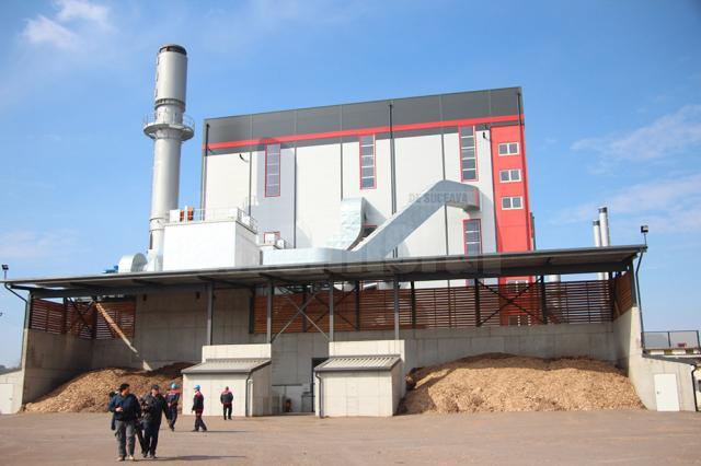 Centrala de termoficare a Sucevei, care functionează pe biomasă