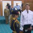 Cei trei elevi militari admişi în SUA au fost felicitaţi de ministrul Apărării Naţionale
