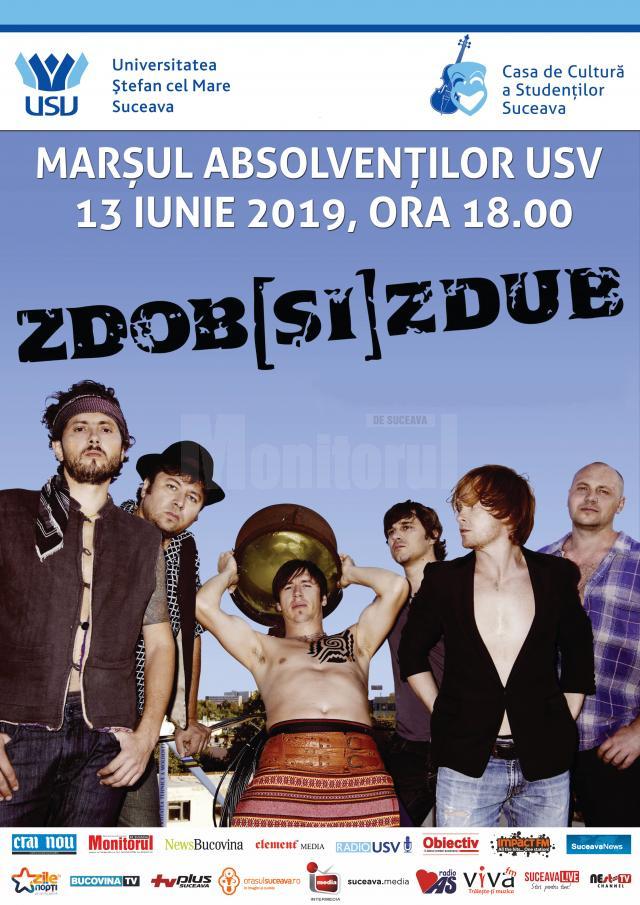 Concert cu Zdob Şi Zdub în centrul Sucevei