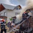 Interventia pompierilor a dus la salvarea casei de locuit din apropiere
