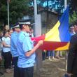 Drapelul României, înălţat pe catarg în centrul Sucevei