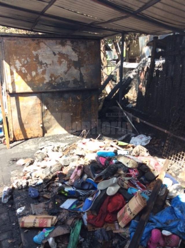 Patru chioşcuri, incendiate în bazarul din centrul municipiului