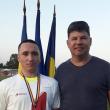 Dimitrie Scolobiuc si antrenorul Radu Mihalescu