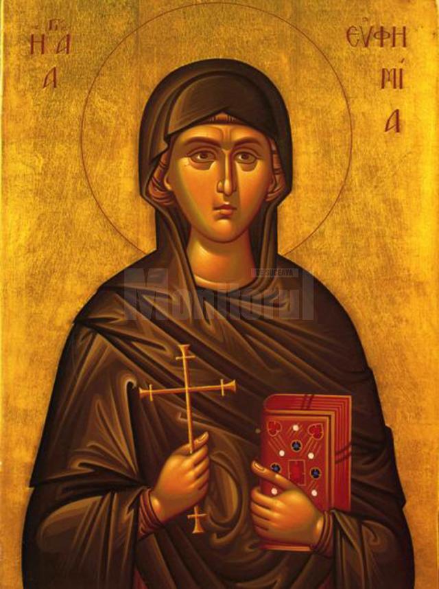 Sf. Mare Mc. Eufimia; Sf. Olga, cea întocmai cu Apostolii şi luminătoarea Rusiei