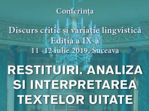 Conferinţă pentru pasionaţii şi specialiştii în ştiinţele limbajului şi ale literaturii, la USV