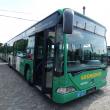 Autobuzele Mercedes achiziţionate de la societatea de transport public din Viena, aflate acum în curtea TPL Suceava