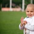 Eliza-Maria Balica, fetiţa din Fălticeni în vârstă de 3 anişori, diagnosticată cu leucemie limfoblastică acută