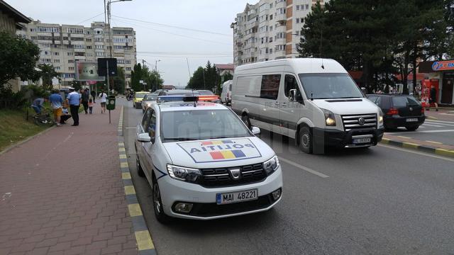 Accidentul din zona Catedralei în care un adolescent care traversa strada pe bicicletă a fost lovit de o mașină care a dispărut de la locul faptei