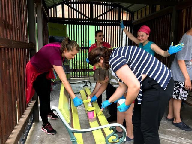 24 de tineri angajați ai unei corporații din Iași, voluntari la un centru de copii din Gura Humorului