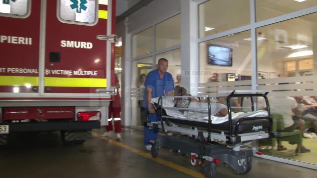 Copiii au fost aduşi cu ambulanţele miercuri seara, la Spitalul de Urgenţă „Sfântul Ioan cel Nou” Suceava