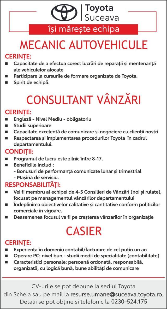 Angajare Toyota